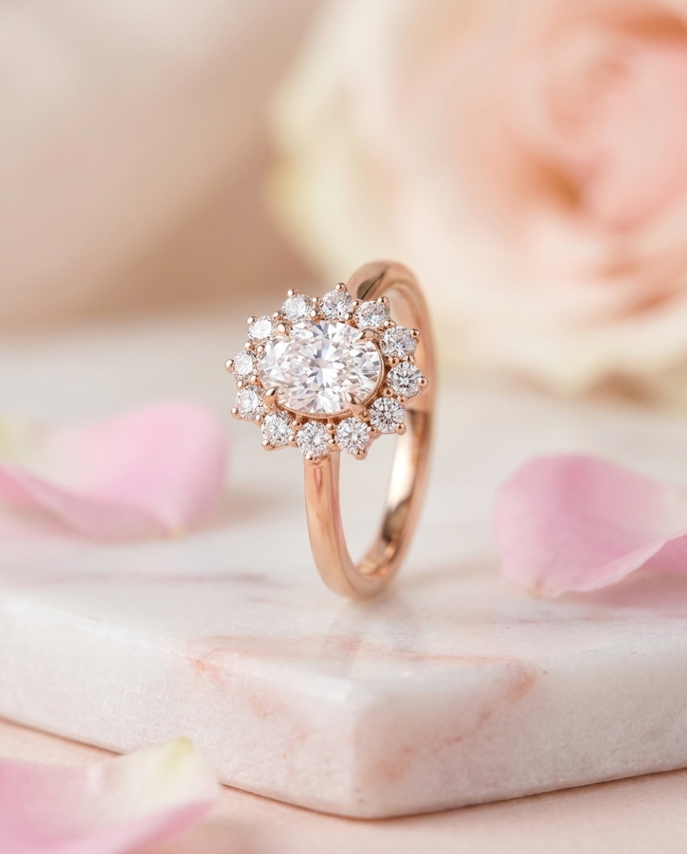 Petal Halo Ring